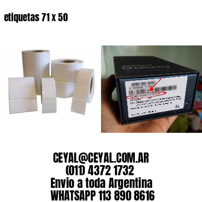 etiquetas 71 x 50
