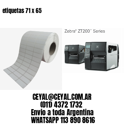 etiquetas 71 x 65