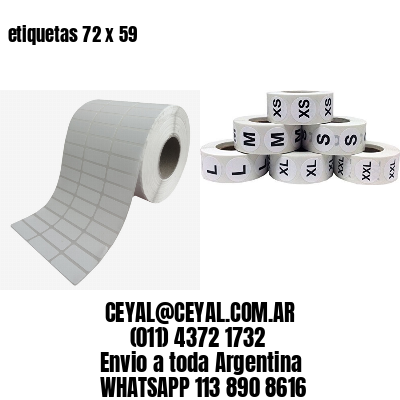 etiquetas 72 x 59