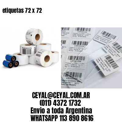 etiquetas 72 x 72