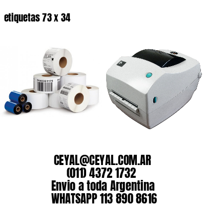 etiquetas 73 x 34
