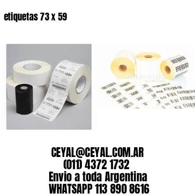 etiquetas 73 x 59