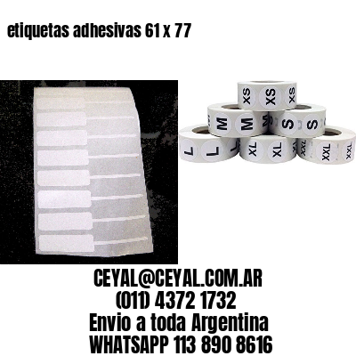 etiquetas adhesivas 61 x 77