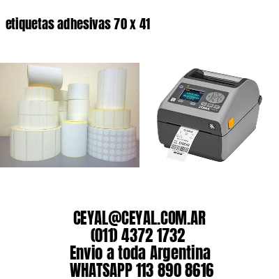 etiquetas adhesivas 70 x 41