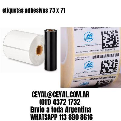 etiquetas adhesivas 73 x 71