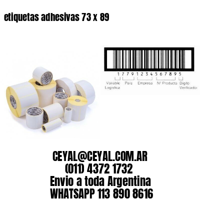 etiquetas adhesivas 73 x 89