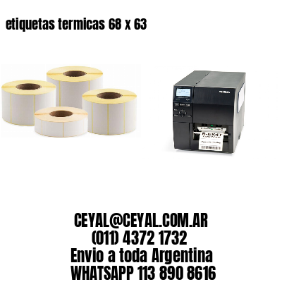 etiquetas termicas 68 x 63