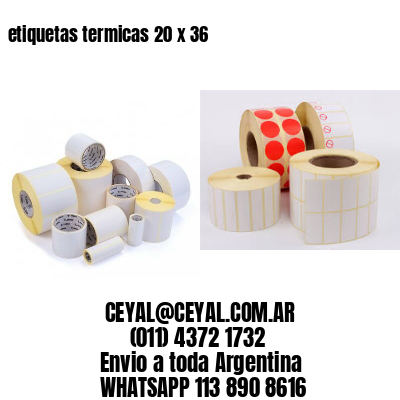 etiquetas termicas 20 x 36