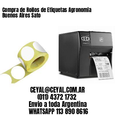 Compra de Rollos de Etiquetas Agronomia Buenos Aires Sato