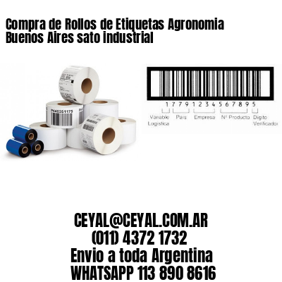 Compra de Rollos de Etiquetas Agronomia Buenos Aires sato industrial