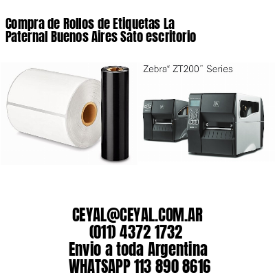 Compra de Rollos de Etiquetas La Paternal Buenos Aires Sato escritorio
