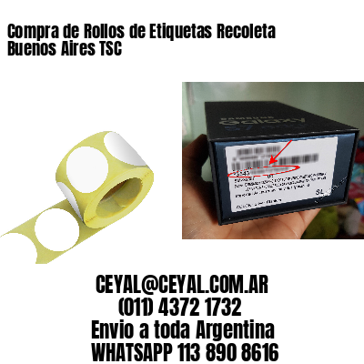 Compra de Rollos de Etiquetas Recoleta  Buenos Aires TSC