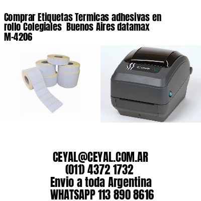 Comprar Etiquetas Termicas adhesivas en rollo Colegiales  Buenos Aires datamax  M-4206