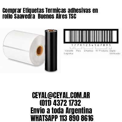 Comprar Etiquetas Termicas adhesivas en rollo Saavedra  Buenos Aires TSC