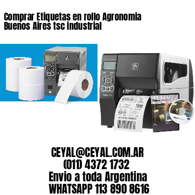 Comprar Etiquetas en rollo Agronomia Buenos Aires tsc industrial