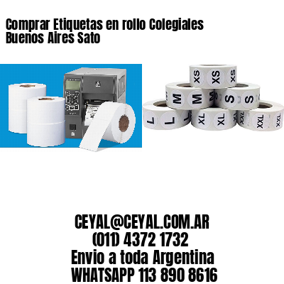 Comprar Etiquetas en rollo Colegiales  Buenos Aires Sato