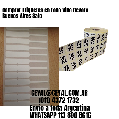 Comprar Etiquetas en rollo Villa Devoto  Buenos Aires Sato
