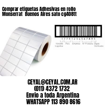 Comprar etiquetas Adhesivas en rollo Monserrat  Buenos Aires sato cg408tt