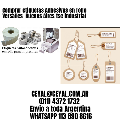 Comprar etiquetas Adhesivas en rollo Versalles  Buenos Aires tsc industrial