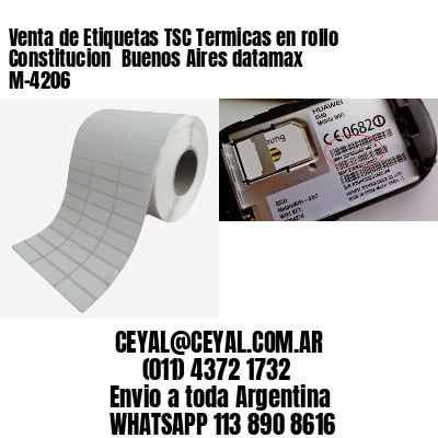 Venta de Etiquetas TSC Termicas en rollo Constitucion  Buenos Aires datamax  M-4206