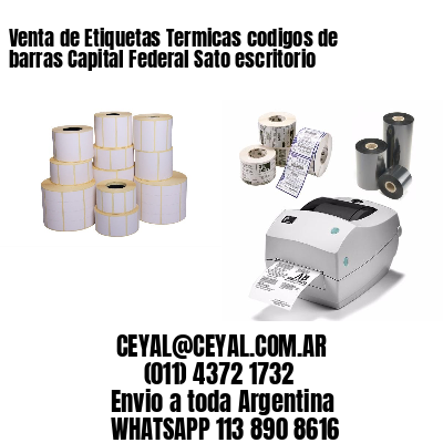 Venta de Etiquetas Termicas codigos de barras Capital Federal Sato escritorio