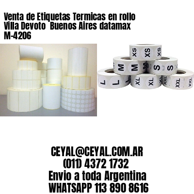 Venta de Etiquetas Termicas en rollo Villa Devoto  Buenos Aires datamax  M-4206