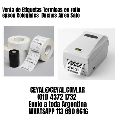 Venta de Etiquetas Termicas en rollo epson Colegiales  Buenos Aires Sato