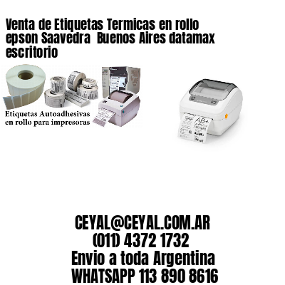 Venta de Etiquetas Termicas en rollo epson Saavedra  Buenos Aires datamax escritorio