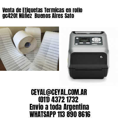 Venta de Etiquetas Termicas en rollo gc420t Núñez  Buenos Aires Sato