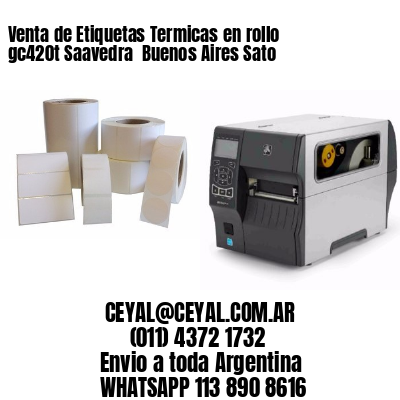 Venta de Etiquetas Termicas en rollo gc420t Saavedra  Buenos Aires Sato