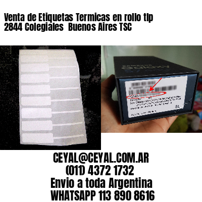 Venta de Etiquetas Termicas en rollo tlp 2844 Colegiales  Buenos Aires TSC