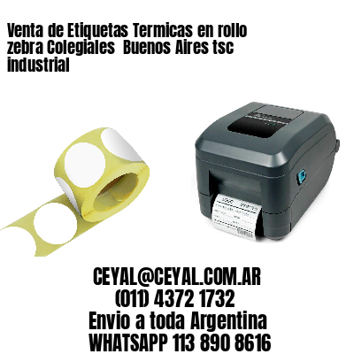 Venta de Etiquetas Termicas en rollo zebra Colegiales  Buenos Aires tsc industrial