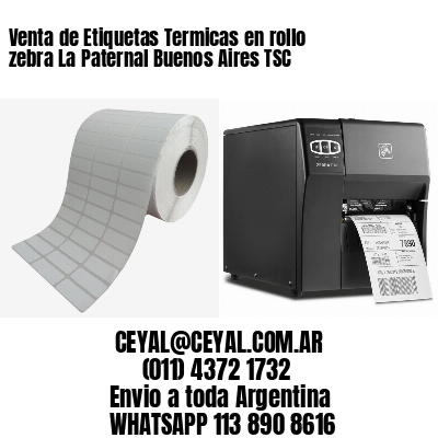 Venta de Etiquetas Termicas en rollo zebra La Paternal Buenos Aires TSC