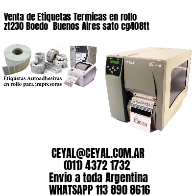 Venta de Etiquetas Termicas en rollo zt230 Boedo  Buenos Aires sato cg408tt