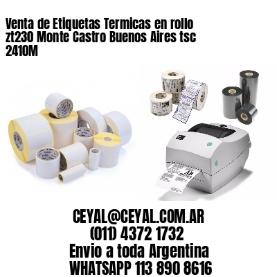 Venta de Etiquetas Termicas en rollo zt230 Monte Castro Buenos Aires tsc 2410M