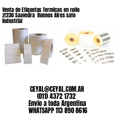 Venta de Etiquetas Termicas en rollo zt230 Saavedra  Buenos Aires sato industrial