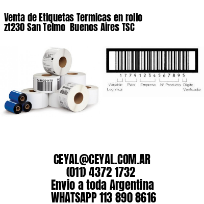Venta de Etiquetas Termicas en rollo zt230 San Telmo  Buenos Aires TSC