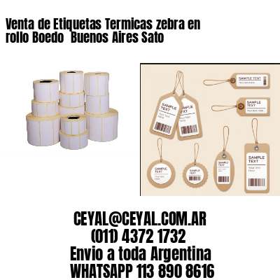 Venta de Etiquetas Termicas zebra en rollo Boedo  Buenos Aires Sato
