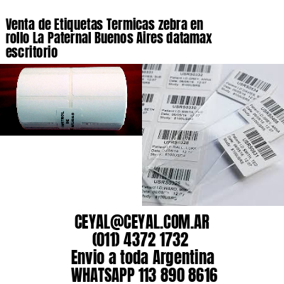 Venta de Etiquetas Termicas zebra en rollo La Paternal Buenos Aires datamax escritorio