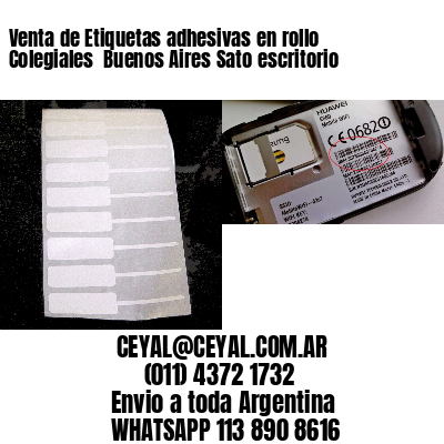 Venta de Etiquetas adhesivas en rollo Colegiales  Buenos Aires Sato escritorio