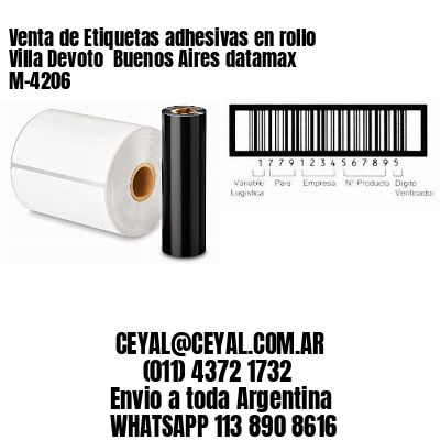 Venta de Etiquetas adhesivas en rollo Villa Devoto  Buenos Aires datamax  M-4206