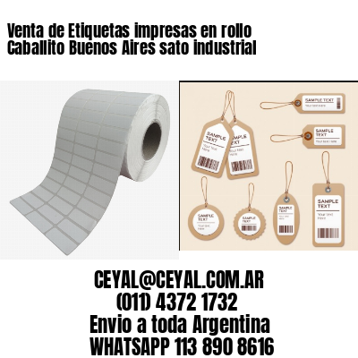Venta de Etiquetas impresas en rollo Caballito Buenos Aires sato industrial