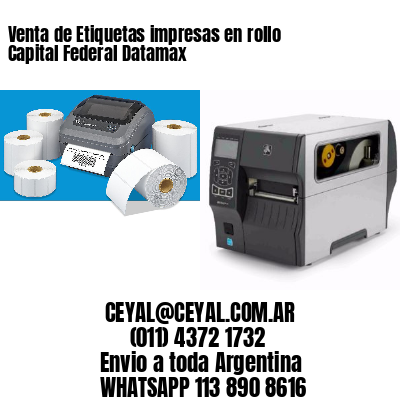 Venta de Etiquetas impresas en rollo Capital Federal Datamax
