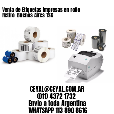 Venta de Etiquetas impresas en rollo Retiro  Buenos Aires TSC