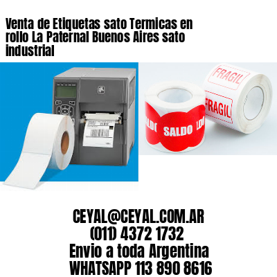 Venta de Etiquetas sato Termicas en rollo La Paternal Buenos Aires sato industrial