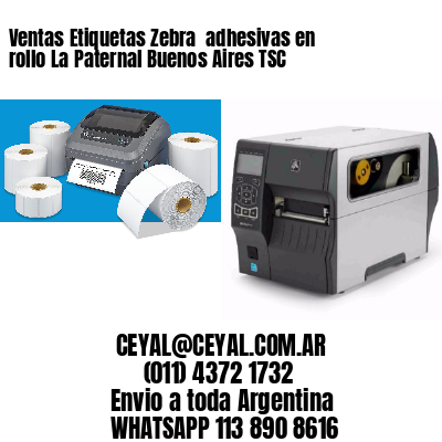 Ventas Etiquetas Zebra  adhesivas en rollo La Paternal Buenos Aires TSC