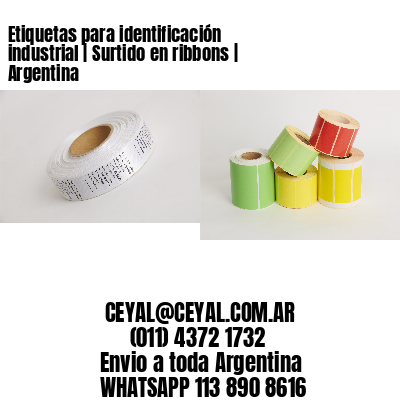 Etiquetas para identificación industrial | Surtido en ribbons | Argentina