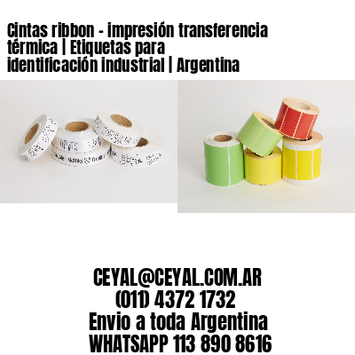 Cintas ribbon – impresión transferencia térmica | Etiquetas para identificación industrial | Argentina