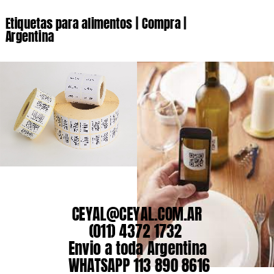 Etiquetas para alimentos | Compra | Argentina