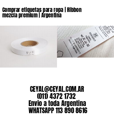 Comprar etiquetas para ropa | Ribbon mezcla premium | Argentina